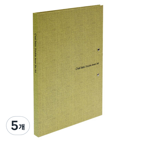 드림산업 쎄비엥 더블레버 A4, 연두색, 5개