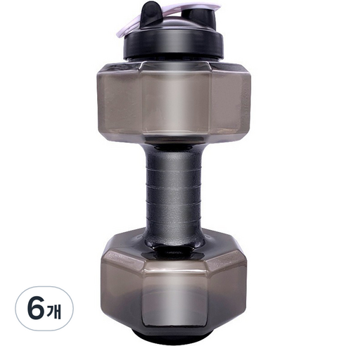 순잠 무게조절 물아령 워터 덤벨 2600ml 블랙, 6개