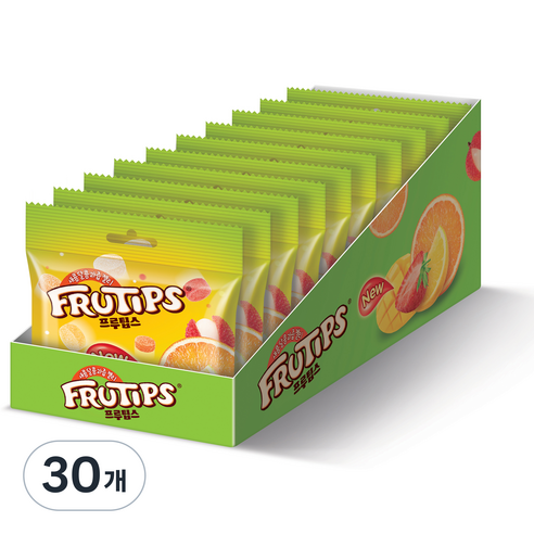 프루팁스 파우치 젤리 오리지널, 30g, 30개