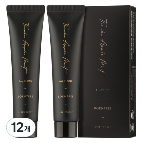 본트리 라이크 포레스트 땡스 애플민트 남성 올인원, 12개, 65ml
