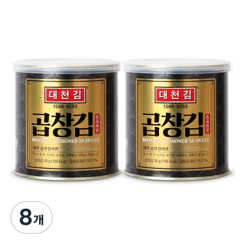 대천김 곱창김 C702, 30g, 8개