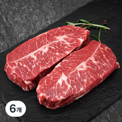 푸드랩플러스 미국산 프라임 부채살 스테이크 (냉장), 400g, 6개