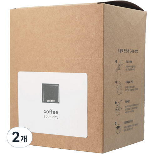 보에담 시그니처 블렌드 고소한맛 드립백 커피 8p, 12g, 8개입, 2개, 12g