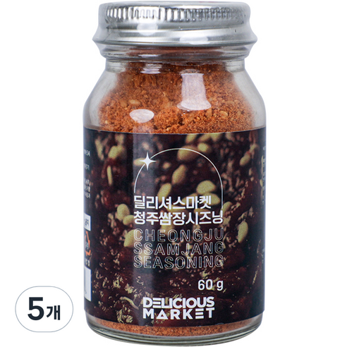 딜리셔스마켓 청주 쌈장 시즈닝, 5개, 60g