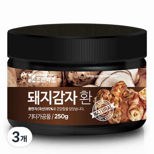 조은약초 프리미엄 돼지감자환, 250g, 3개
