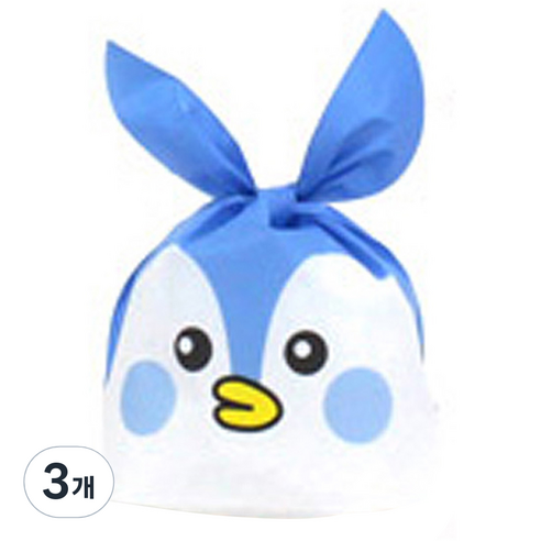포포팬시 보자기 포장팩3 미니펭귄 100p, 블루, 3개