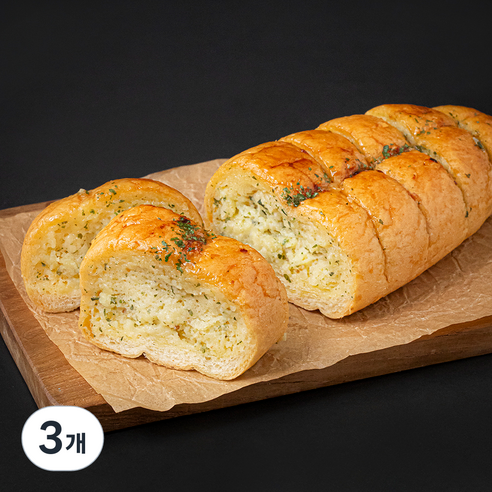 마늘바게트, 200g, 3개