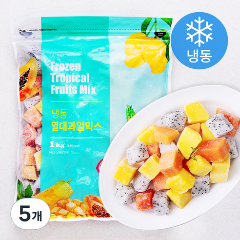 [로켓프레시] 맥그로우앤마리 베트남산 열대과일믹스 (냉동), 1kg, 5개