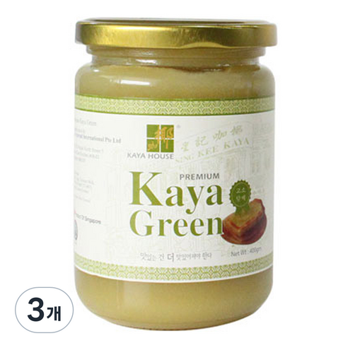 카야하우스 카야잼 그린, 400g, 3개