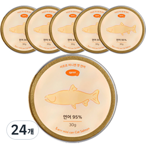 동원아르르 사르르 미니캔 캣 간식, 연어, 30g, 24개
