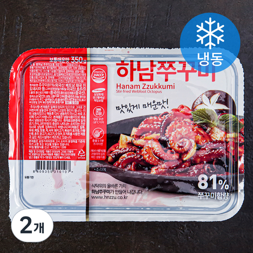 하남쭈꾸미 보통 매운맛 (냉동), 350g, 2개