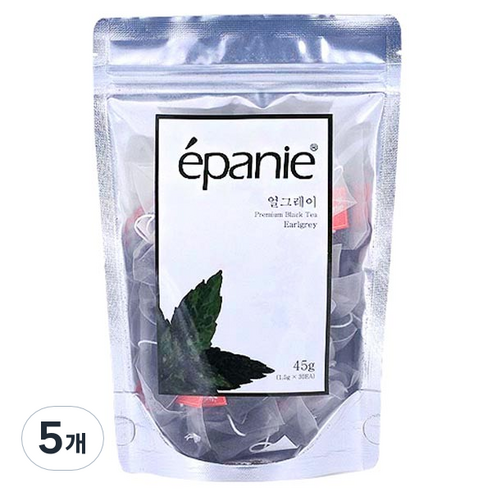 에빠니 얼그레이 삼각망 티백, 1.5g, 30개입, 5개