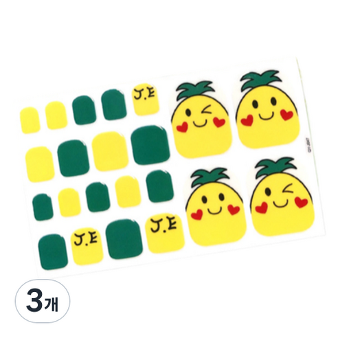 블루코지 느낌 좋은 이쁜 패디팁 스티커, 3개, Type 14