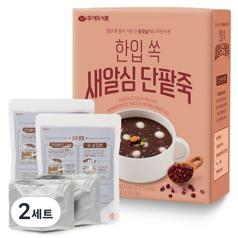 대두식품 새알심 2p + 단팥죽 2p 세트, 2세트