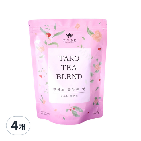 티바인 블렌드 타로파우더, 500g, 1개입, 4개