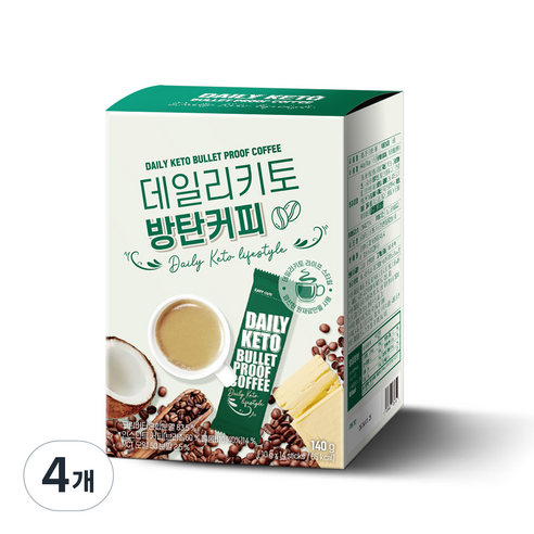 데일리키토 방탄커피, 10g, 14개입, 4개