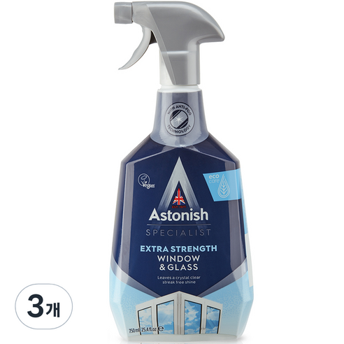 아스토니쉬 스페셜리스트 윈도우 클리너 750ml, 3개