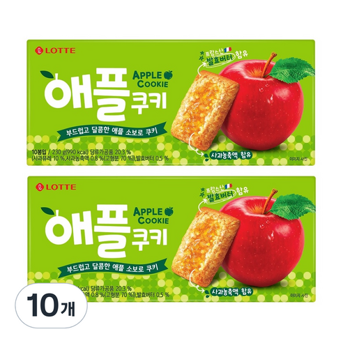 애플쿠키, 230g, 10개
