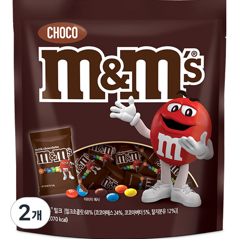 엠앤엠즈 밀크 펀사이즈 초콜릿, 230g, 2개
