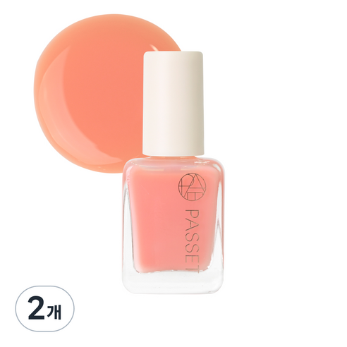 파셋 셀럽 네일컬러 폴리쉬 매니큐어 7ml, 04 피치러브, 2개