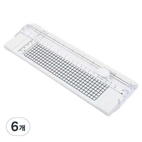 온업 컬러 종이 커터, 화이트, 6개