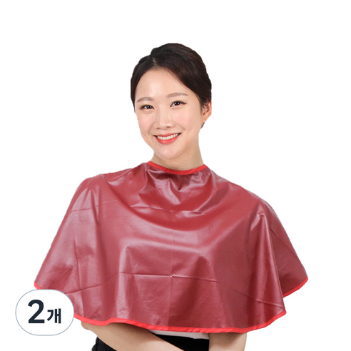 얇고 가벼운 방수파마보 미용실 염색보 HP31, 자주, 2개