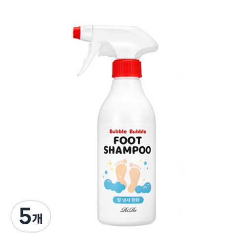 리르 버블버블 풋 샴푸, 380ml, 5개