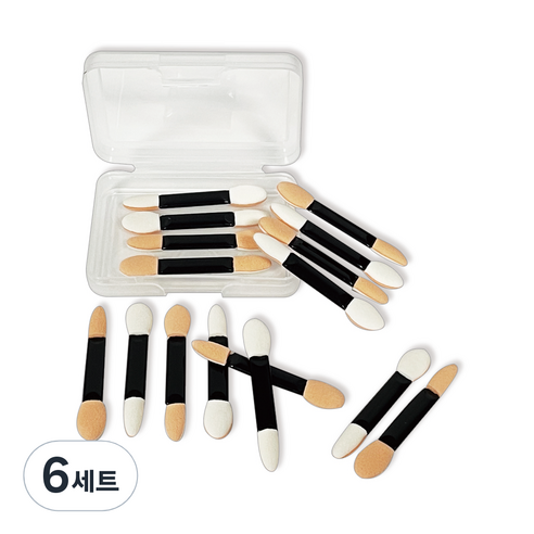 다크니스 포켓루비 셀팁 브러시 16p + 케이스 세트, 혼합색상, 6세트