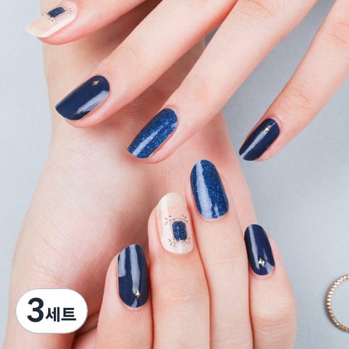 말랑 리얼 젤 네일스티커, 3세트