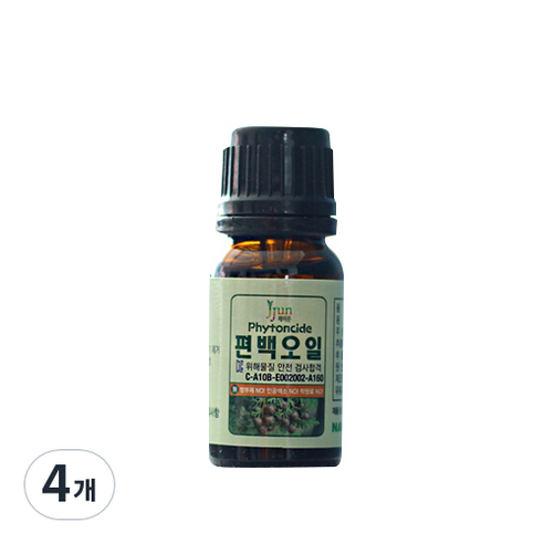 제이준 편백오일 드롭퍼 리필, 10ml, 4개