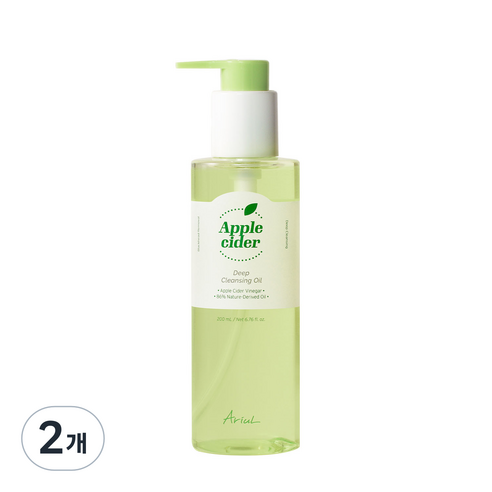 아리얼 비건 애플 사이다 딥 클렌징 오일, 200ml, 2개