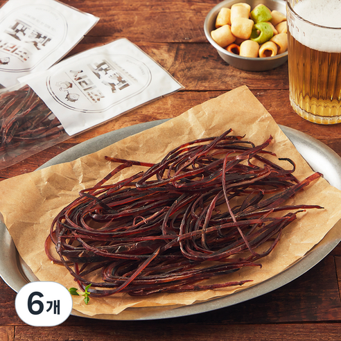 한봉씩 개별포장된 쫄쫄이 꽃징어 6입, 6개, 60g