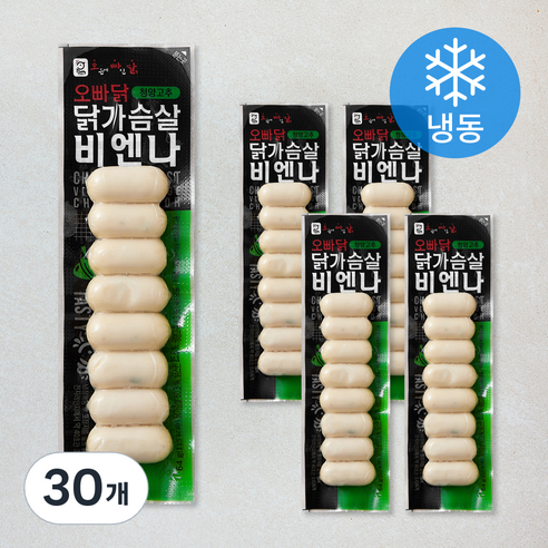 오빠닭 닭가슴살비엔나 청양고추 (냉동), 64g, 30개