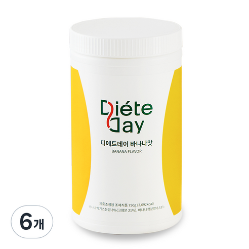 디에트데이 다이어트 단백질 쉐이크 바나나맛 750g, 6개