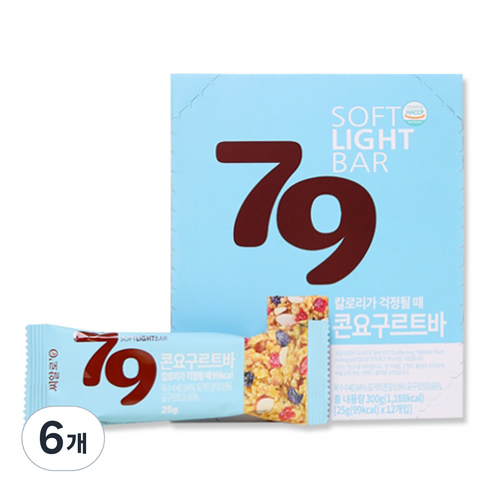 씨알로 79 콘요구르트바, 300g, 6개
