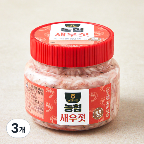 농협식품 국내산 새우젓, 400g, 3개