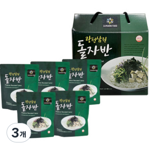 삼원 광천 돌자반 선물세트 1호 250g, 3개