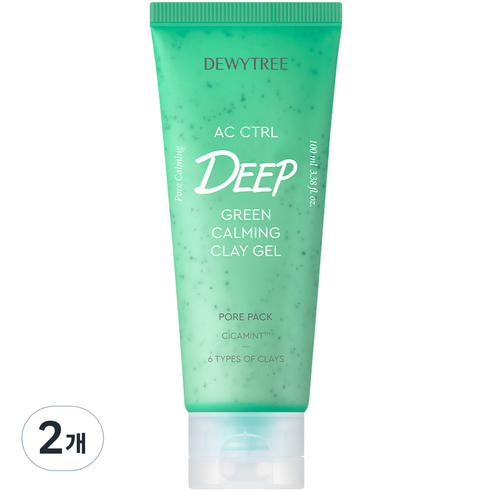 듀이트리 AC 컨트롤 딥 그린 카밍 클레이젤 모공팩 100ml, 1개입, 1개