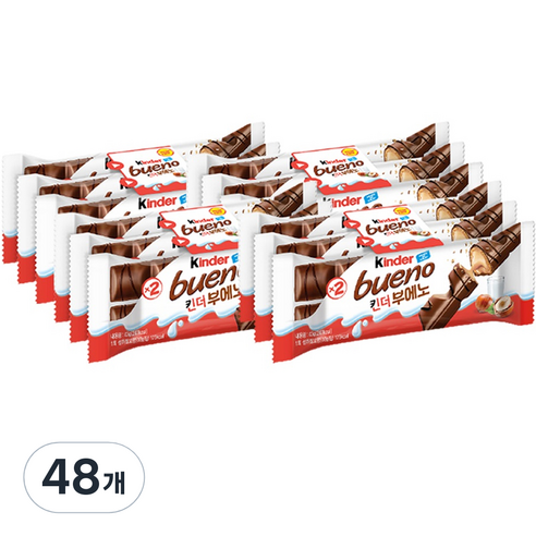 킨더 부에노 T2 초콜릿, 43g, 48개