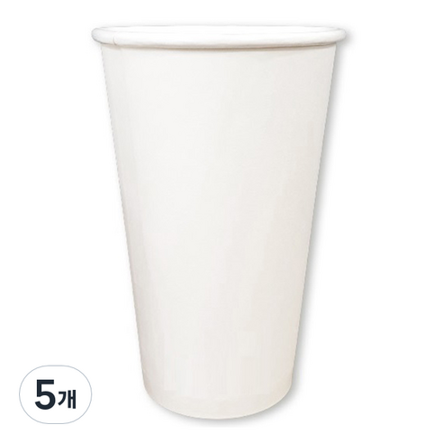 생활을그리다 종이컵 무인쇄 470ml, 50개입, 5개