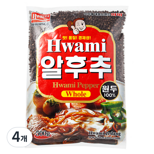 화미 알흑후추, 500g, 4개
