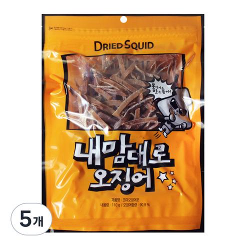 리프레쉬 내맘대로 오징어, 110g, 5개