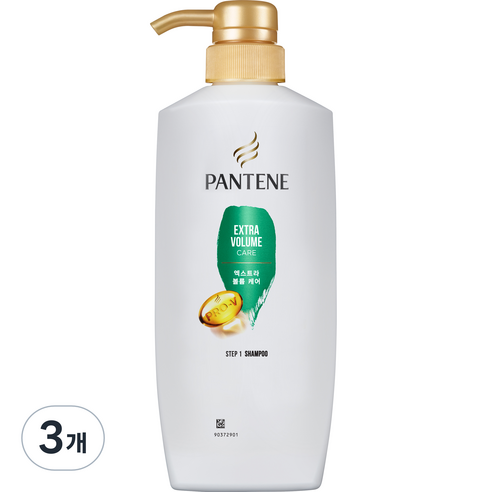 팬틴 엑스트라 볼륨 케어 샴푸, 3개, 500ml