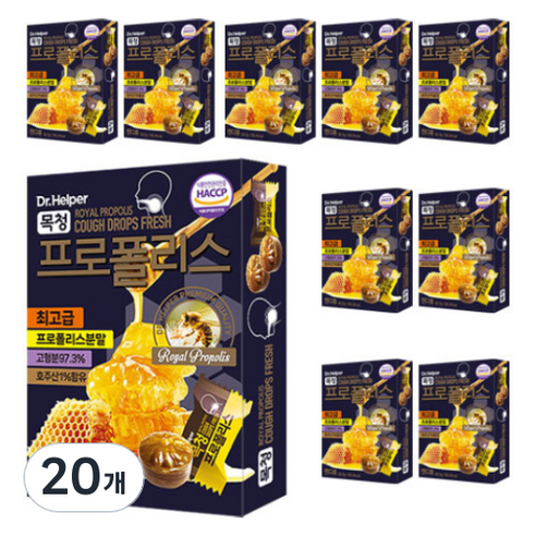 닥터헬퍼 목청 프로폴리스 캔디 9p, 40.5g, 20개