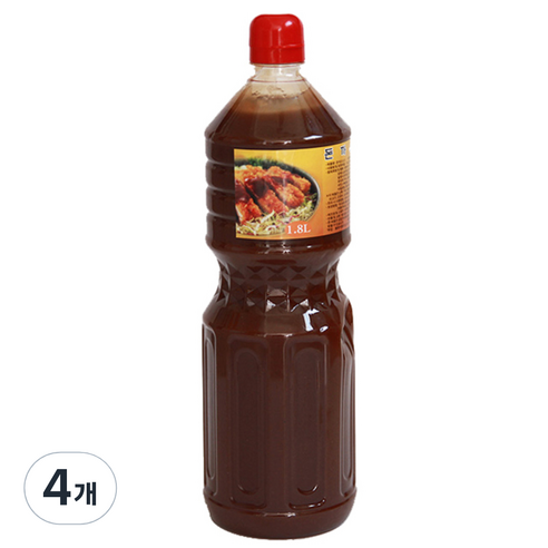 딜리셔스마켓 돈까스 소스, 1.8l, 4개