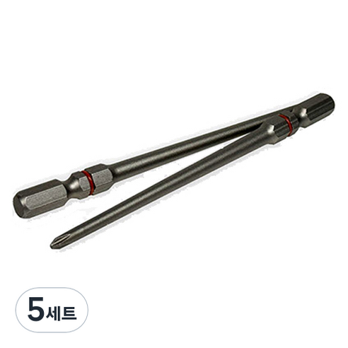 블랙불 쿠션링 임팩용 ph1 드릴 비트 2p 세트 100mm 2BT1-100, 5세트