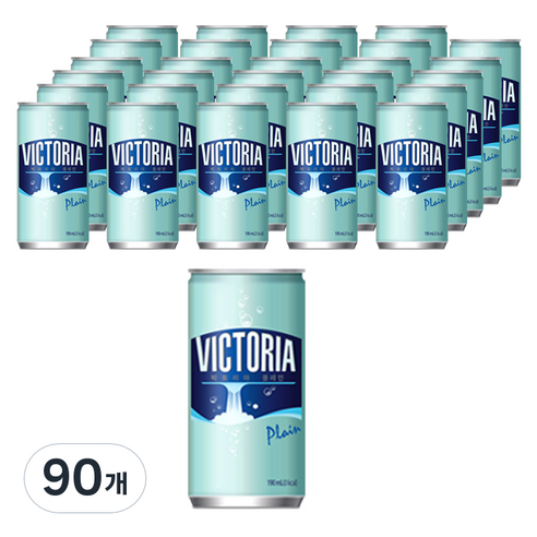 웅진빅토리아 탄산수 플레인, 190ml, 90개