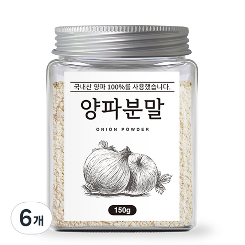 조은약초 양파 분말, 150g, 6개