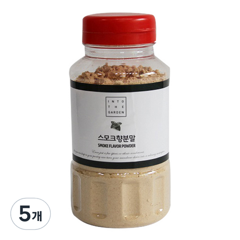 딜리셔스마켓 스모크향 분말 원형통, 400g, 5개