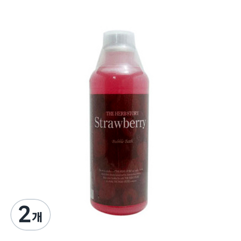 더허브스토리 버블바스 스트로베리, 1000ml, 2개